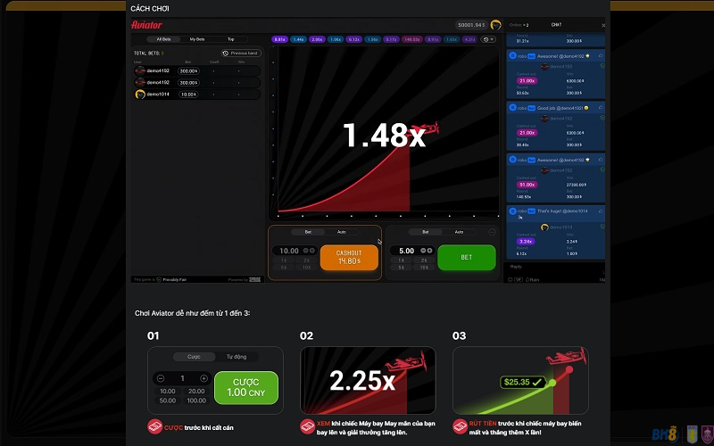 Cách chơi Phi Công tại BK8 chi tiết