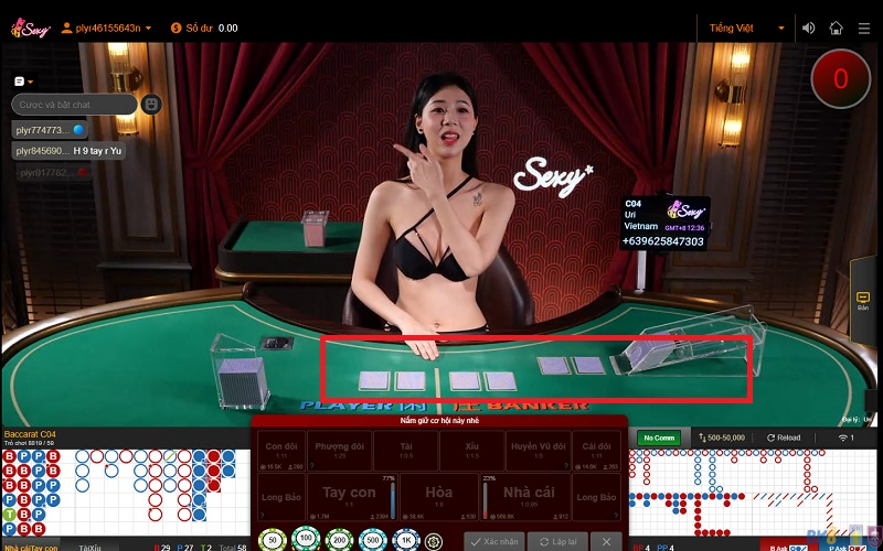 Cách rút bài Baccarat