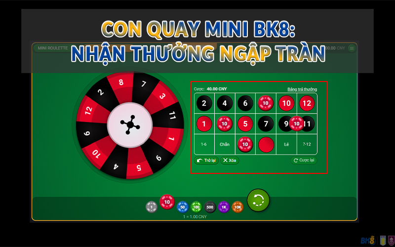 Con Quay Mini BK8 - Nhận thưởng ngập tràn