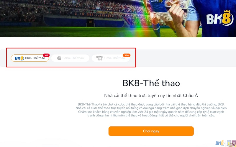 Đôi nét về nền tảng cá cược Bóng Đá BK8