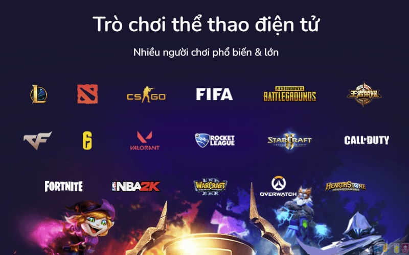Giới thiệu sảnh cá cược Esports tại BK8