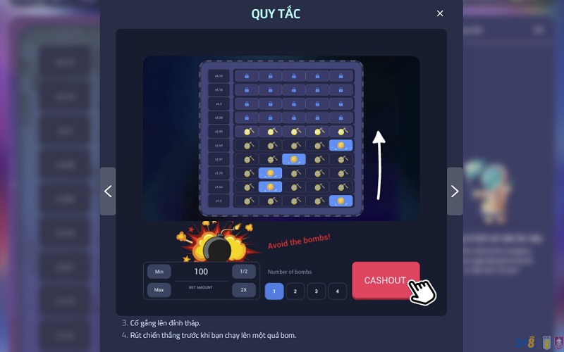 Hướng dẫn chơi Tower BK8 tại game nhanh